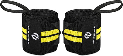 EVMT Premium Wrist Wraps for Weightlifting | Durable Lifting Straps for Enhanced Wrist Support | Perfect for Strength Training, Gym Workouts & General Athletics