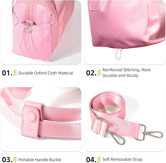 ALUSBELL Women's Sport Gym Tote Bag Small Duffels Bag with Wet Compartment, Carry On Crossbody Bag For Sport Travel Workout