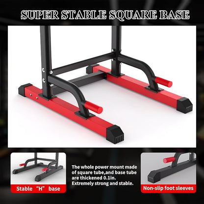 K KiNGKANG Power Tower Dip Station, Multi-Function Assistive Trainer Pull Up for Home Gym Muscle Building and Beginner Exercises,Load 450LBS