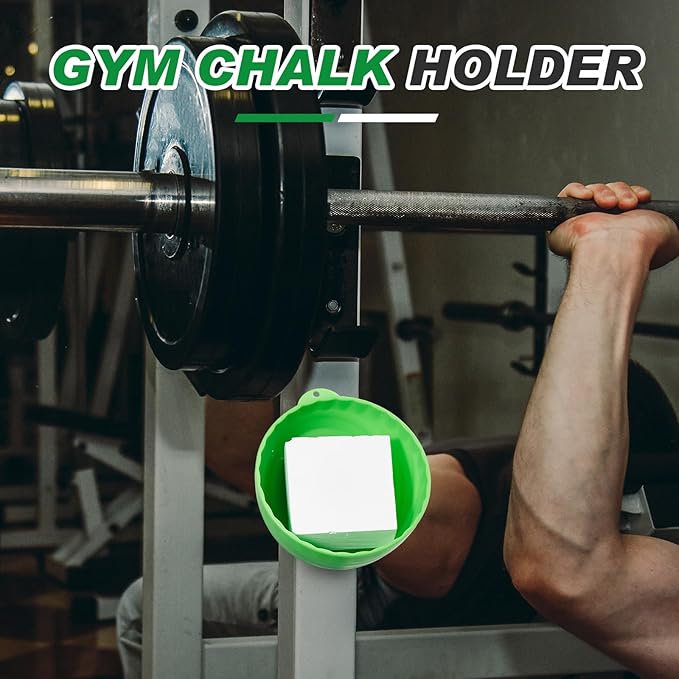 Gym Chalk Bowl Magnetic Weightlifting Chalk Holder Workout Bucket Chalks Blocks for Weightlifting Multi Position Storage Bowl Container Accessory, Curved Magnetic Nuts and Bolts Tray