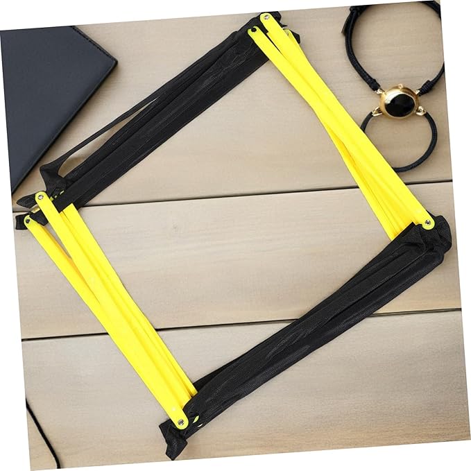PartyKindom Portable Agility Ladder with Material for Soccer and Football Speed Training Footwork Ladder for Outdoor Agility Drills Compact Foldable Design for Athletes Coordination Exercises