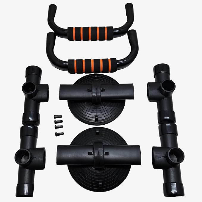Push Up Stand with Suction Cup Base for Ultimate Anti-Slip Stability, Home Gym Equipment for Men & Women, Chest Workout with Comfort Foam Grips