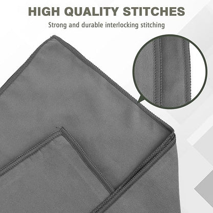Quick Dry Camping Towel, Microfiber Travel Towel 3 Size at 1 Pack for Camping, Beach, Gym, Sports, Yoga & Swimming Pool, Grey