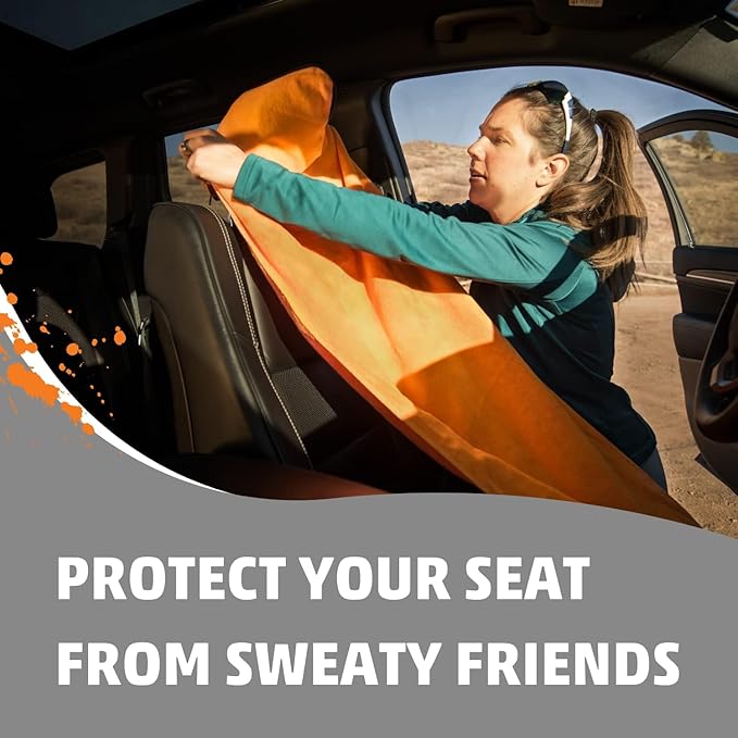 Orange Mud Transition & Seat Wrap V2.0 – Royal Blue Waterproof Car Seat Cover, Changing Kilt & Quick-Dry Towel – Secure Fit for Athletes, Runners, Cyclists, Triathletes