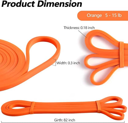 Resistance Bands for Working Out, Pull up Bands, Workout Bands, Exercise Bands, Stretching Bands for Strength Training, Fitness, Mobility Training, Home Workout, Physical Therapy, Stretching