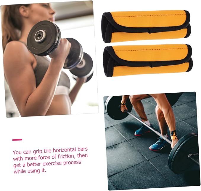 2pcs Deadlift Barbell Pad Non-slip Polyester Palm Grip Cover for Gym Hip Thrust Barbell Mat Weight Lifting Protection