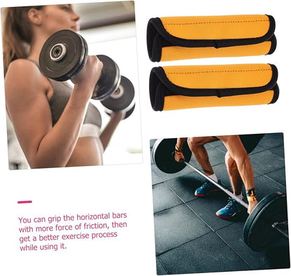 2pcs Deadlift Barbell Pad Non-slip Polyester Palm Grip Cover for Gym Hip Thrust Barbell Mat Weight Lifting Protection