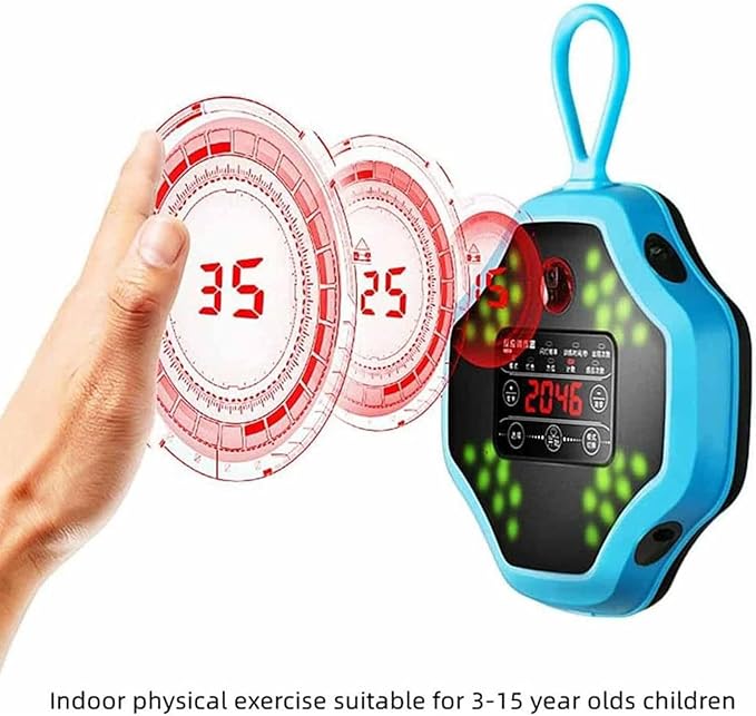Agile Fitness Light, Reaction Training Lamp with Display Screen, Adjustable Sensing Distance and Support Double Data Statistics, Accurate Counting and Easy to Install, for Basketball Andf Soccer