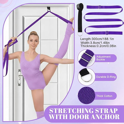 7pcs Cheer Flyer Training Set for Home Practice, Cheer Stand Kit with Balance Trainer, Stretch Strap, Rotating Board & Ankle Support, Safe Cheerleading Equipment for Beginners & Athletes
