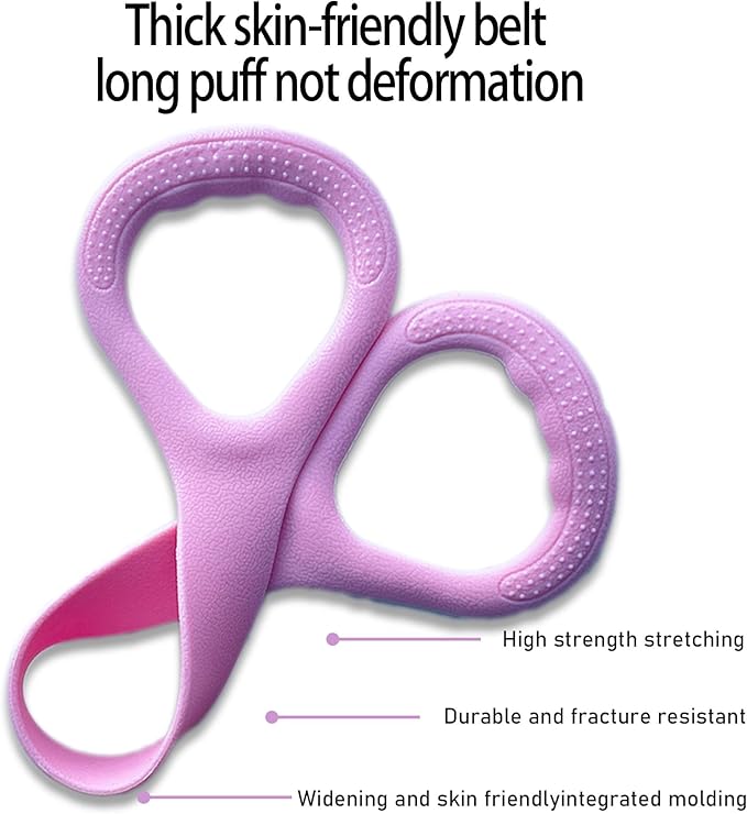 Figure 8 Resistance Band with Handles, Elastic Bands for Working Out,Arm,Back,Shoulder Training Elastic Ropes,Exercise Equipment for Yoga, Pilates,Physical Therapy Stretching