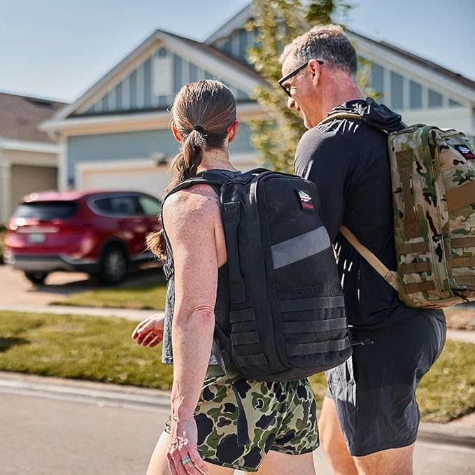 GORUCK Rucker 4.0 20L Black - Purpose Built Rucking Backpack, Military Weight Training Rucksack w/Ruck Plate Pocket and Extra Padded Straps