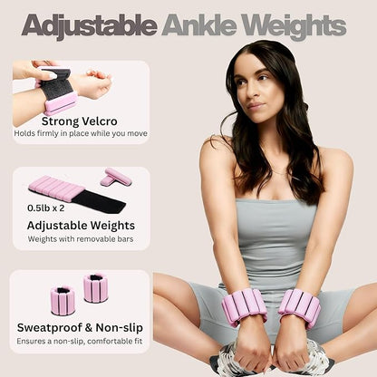 Pilates Kit, Home Pilates Kit with Pilates Ring and Ball Set, 14-Piece Full Body Pilates Equipment Set with Resistance Bands, Sliders, Ankle Weights & Grip Socks for Home Workouts