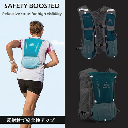 TRIWONDER Hydration Running Vest Backpack, Lightweight Water Pack for Men Women Hydration Backpack for Trail Race, Hiking, Cycling, Climbing, Camping, Jogging, Marathon
