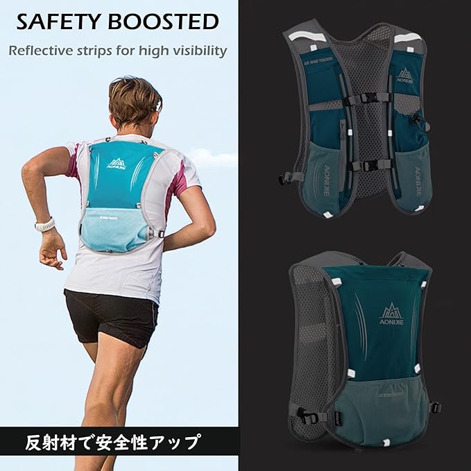 TRIWONDER Hydration Running Vest Backpack, Lightweight Water Pack for Men Women Hydration Backpack for Trail Race, Hiking, Cycling, Climbing, Camping, Jogging, Marathon