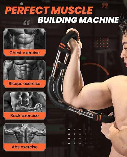 2026 New Saker PowerTwist Arm Trainer, Adjustable Forearm Strengthener, Arm Exercise and Chest Workout Equipment for Home Gym, for Men, Ideas for Fitness Enthusiasts