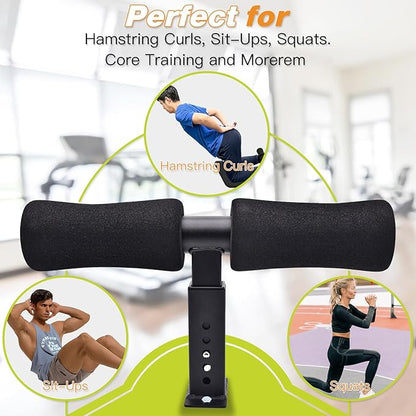 Wall Mounted Nordic Hamstring Curl - LAT Pulldown Machines and Sit Up Exercises -Versatile Workout Tool for Nordic Curls Spanish Squats Core Twists,Enhance Your Core Strength and Leg Curls