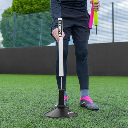 FORZA Slalom Agility Poles | Improve Endurance, Speed & Footwork | Color, Size & Rubber Base Options Available [8 Pack]