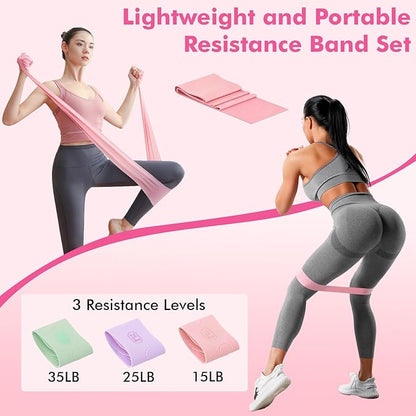 Pilates Equipment Kit for Home Workouts, Home Pilates Essentials Kit for Women with Pilates Ring and Ball Set, Resistance Bands, Yoga Strap, Core Sliders, Massage Ball & Socks Accessories for Starter