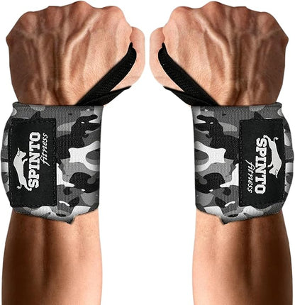 Spinto Fitness 24” Wrist Wraps for Weightlifting USPA‑Approved Powerlifting Competition Wrist Support with Thumb Loop Heavy Duty Grip Strength Gym Accessories for Men & Women