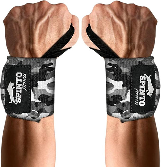 Spinto Fitness 24” Wrist Wraps for Weightlifting USPA‑Approved Powerlifting Competition Wrist Support with Thumb Loop Heavy Duty Grip Strength Gym Accessories for Men & Women