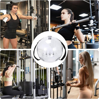 Aqua Ball | Weighted Balls for Exercise with Handle, Aqua Ball | Adjustable Water Training Bag with Handle | Home Gym Workout Equipment, Aerobic Exercise Core and Balance Device for Muscle Training