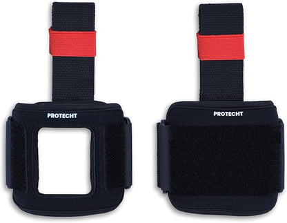 PROTECHT Lifting Wrist Straps for Weightlifting with Smartwatch, Bodybuilding, Powerlifting, Strength Training - Lifting with Apple Watch - Padded with Cotton Strap and Wrist Support for Hard Pull