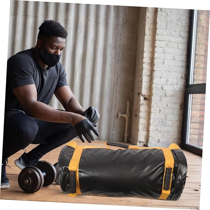 Milisten Weight Lifting Bag for Training with PVC Material Sandbag for Weight Training Muscle Building Fitness Bag for Men and Women Gym Workouts