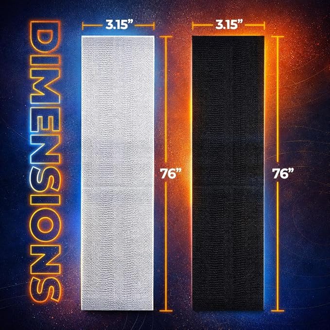 76 Inch Fabric Resistance Band - Extra Long Heavy Duty Exercise Loop for Full Body Stretching, Pull Up Assist & Yoga - Non-Slip Durable Cloth Workout Band for Men & Women, Home Fitness & Mobility