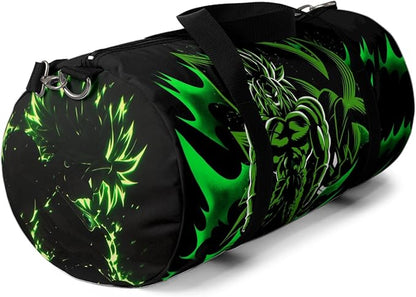 Anime Gym Bag for Women Men - Large Capacity Waterproof Workout Fitness Travel Sports Bags Fashion Street Camping ExpandaCLe Carry On Duffle Bag For Couple (Green DBZ) PTY