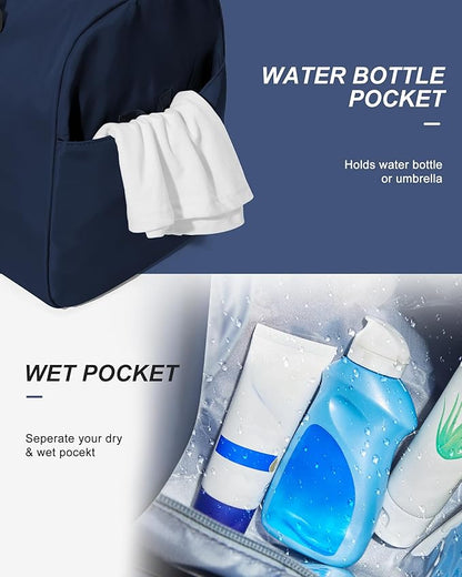 Gym Bag Womens,Travel Duffel Carry on Bag Sport Tote Bag Weekend Overnight Bag