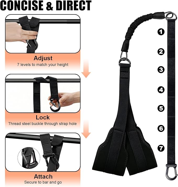 Pull Up Assistance Bands for Home Gym, 4 Adjustable Resistance Bands for Pull Ups and Strength Training, with Foot Rests, Extension Strap, Suitable for Beginners, Full-Body Workouts