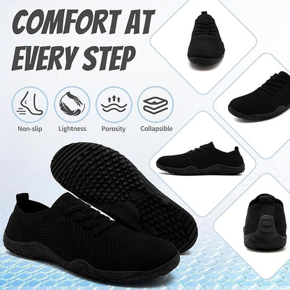WCIDFY Barefoot Shoes Women Zero Drop Gym Walking Shoes Non Slip Minimalist Tennis Lightweight Breathable Yoga Sneakers