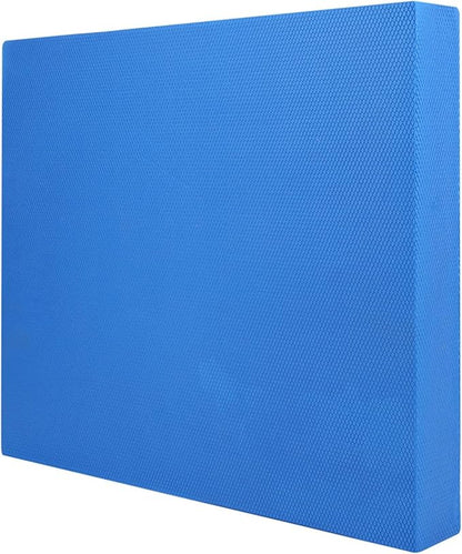 Balance Pad, Foam Mat Soft Yoga Balance Cushion Pad Training Padded Waist Abdomen Exercise Foam Balance Pad Fitness Mat Equipment (Blue)