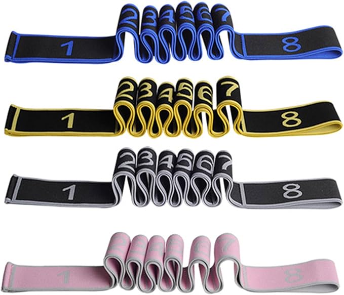 Fitness Resistance Bands with Handles, Fitness Resistance Band for Stretching and Yoga, Fashion Puller Exercise, Adjustable Bands for Full Body Stretching Shaping