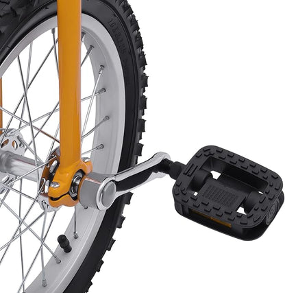 16/24 Inch Wheel Unicycle with Steel Rim, Unicycle Electric Wheel Skidproof Mountain Tire Cycling Sports Exercise with Adjustable Seat, Adults Kids Outdoor Sports Fitness Exercise Tool