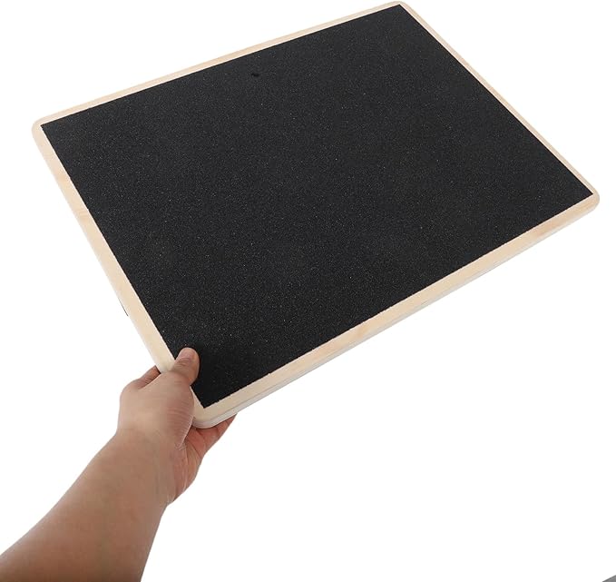 PRETYZOOM Solid Wood Stability Board for Adults Non-slip Yoga Exercise Trainer Coordination Fitness Wobble Board Home Workout Core Training