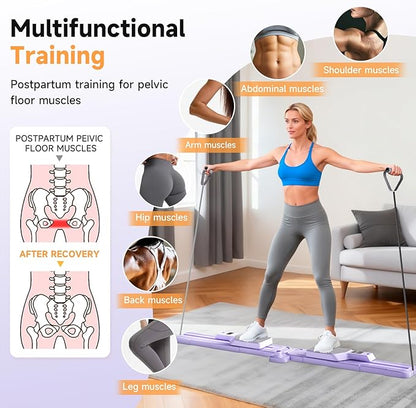 Foldable Ski Machine Exercise Equipment, Leg Exercise Machine, Multifunctional Pilates Board, Pilates Reformer Machine