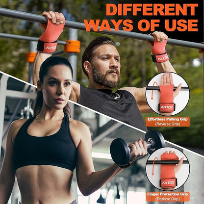 Lifting Straps, Weight Lifting Wrist Wraps for Weightlifting, Heavy Powerlifting, Deadlifts, Rows, Pull Ups, Adjustable Neoprene Padded Gym Workout Strength Training Wrist Hooks for Men/Women