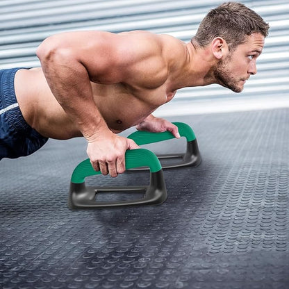 Kipika Push Up Bars, Pushup Stands With Thickened Soft Plastic Handle, Stable and Non-Slip Base, Pushup Handles Perfect for Floor Strength Training