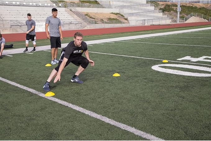 SKLZ Agility 2-Inch High-Visibility Cones for Training and Drills, Set of 20