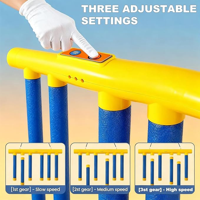 Reflex Challenge Game, Reflective Drop Stick Challenge Game with Remote, Hand Eye Coordination Training Reaction Training Toy, 3-Speed Catching Sticks Games for All Ages (Blue+Remote)