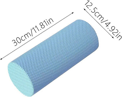 12 Inch EVA Soft Dot Foam Roller for Muscle Therapy, Yoga and Balance Exercises, High-Density Massage Roller, Foam Roller for Back, Legs for Home, Gym and Travel (Pink#L)