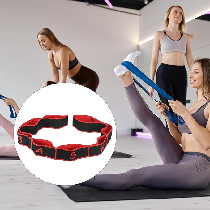 PATIKIL Exercise Bands, Yoga Stretching Strap Latin Elastic Bands for Physical Dance Stretch Pilates Resistance Bands