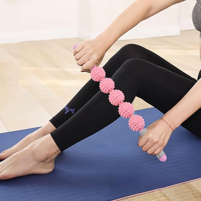 Massage Roller Stick - Hedgehog Roller Stick for Instant Effective Body Massage Tools | Massage Stick Roller for Legs, Body Massage Tools, Deep Tissue Body Roller