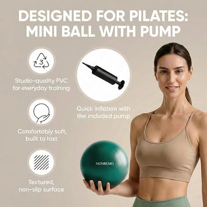 Pilates Home Workout Kit – 7pc Pilates Set for Women with Toning Ring (Magic Circle), Mini Ball & Resistance Bands. Full Mat Pilates Equipment for Yoga, Core & Stretching at Home