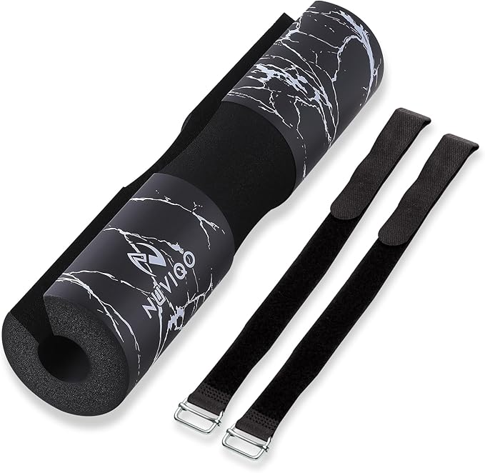 Barbell Pad Squat Pad for Lunges and Squats - Hip Thrust Pad for Standard and Olympic Bars - Provides Cushion to Neck and Shoulders While Training