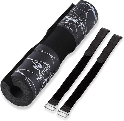 Barbell Pad Squat Pad for Lunges and Squats - Hip Thrust Pad for Standard and Olympic Bars - Provides Cushion to Neck and Shoulders While Training