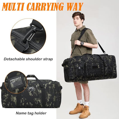 135L 37" Extra Large Duffle Bag for Men, Heavy Duty Sports Gym Equipment Travel Duffle Bag