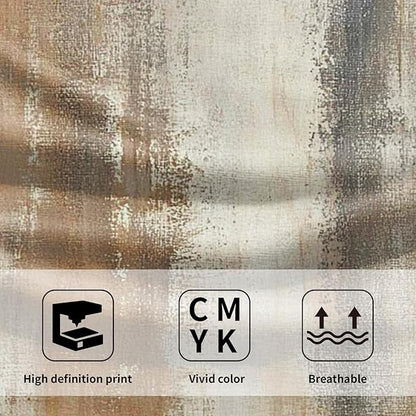 Burnt Brown and Grey Hand Towels for Bathroom Set of 2, Abstract Art Painting Modern Face Towels 28X14 inch, Quick Dry Soft Absorbent Washcloths Decorative Kitchen Dish Towels for Yoga Workout Gym