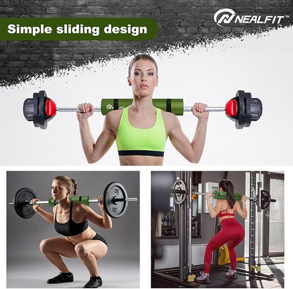 Barbell Pad Squat Pad for Squats—Squat Bar Pad—Great for Weightlifting,Lunges and Hip Thrusts—Foam Sponge Pad—Fit Standard and Olympic Bars Perfectly